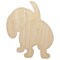 Dachshund from Behind Butt Wiener Dog Unfinished Wood Shape Piece Cutout for DIY Craft Projects